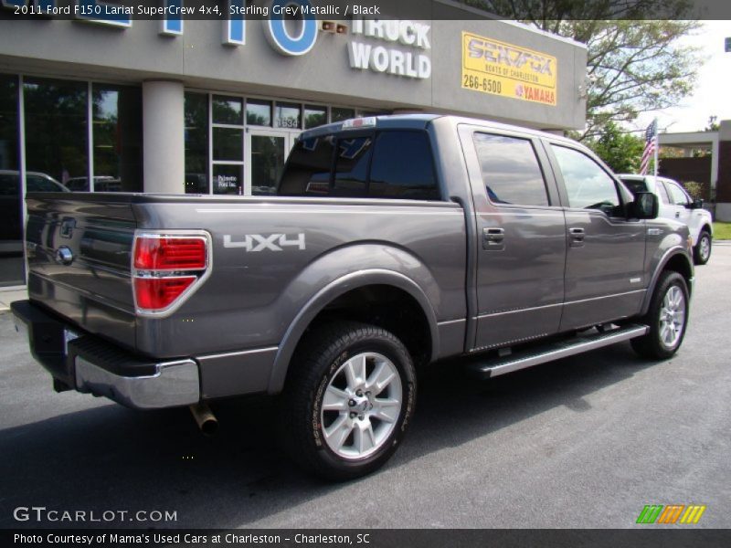 Sterling Grey Metallic / Black 2011 Ford F150 Lariat SuperCrew 4x4