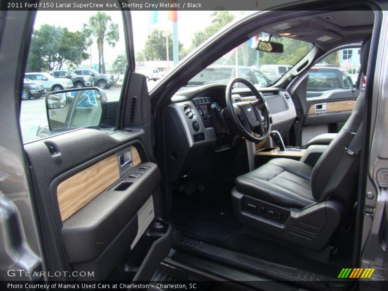 Sterling Grey Metallic / Black 2011 Ford F150 Lariat SuperCrew 4x4