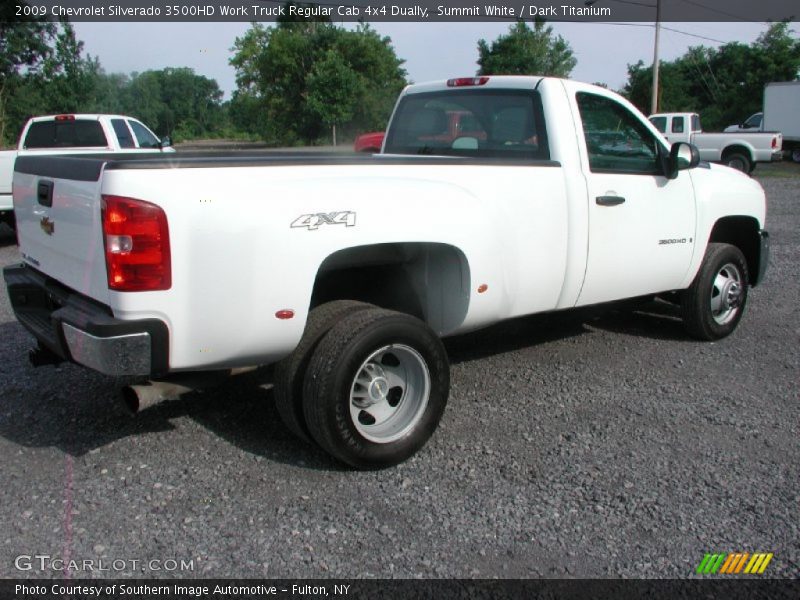 Summit White / Dark Titanium 2009 Chevrolet Silverado 3500HD Work Truck Regular Cab 4x4 Dually