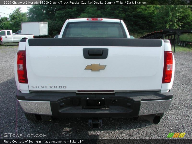 Summit White / Dark Titanium 2009 Chevrolet Silverado 3500HD Work Truck Regular Cab 4x4 Dually