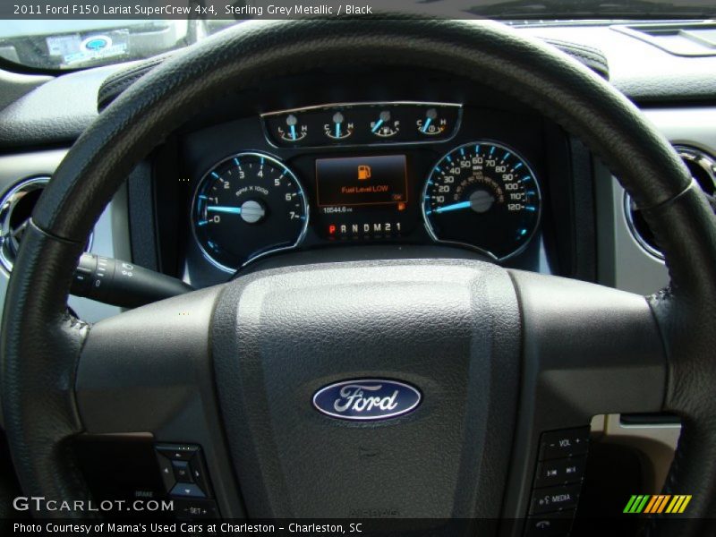 Sterling Grey Metallic / Black 2011 Ford F150 Lariat SuperCrew 4x4