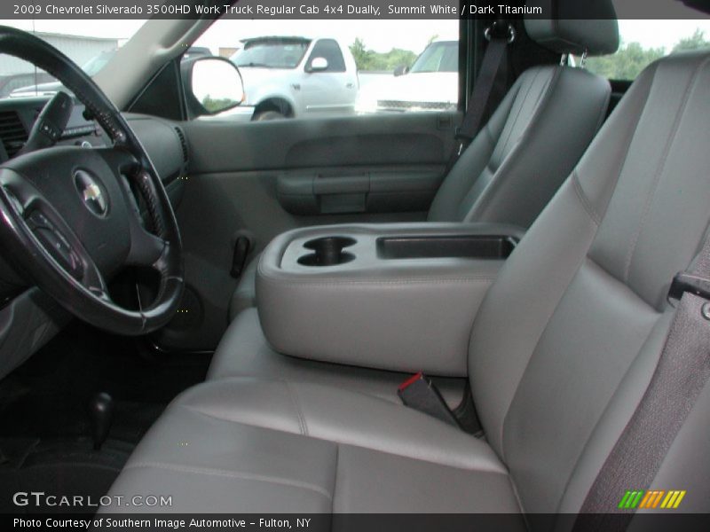 Summit White / Dark Titanium 2009 Chevrolet Silverado 3500HD Work Truck Regular Cab 4x4 Dually