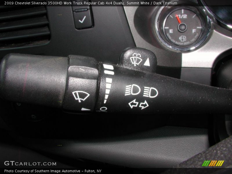 Summit White / Dark Titanium 2009 Chevrolet Silverado 3500HD Work Truck Regular Cab 4x4 Dually