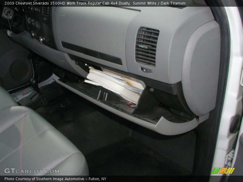 Summit White / Dark Titanium 2009 Chevrolet Silverado 3500HD Work Truck Regular Cab 4x4 Dually