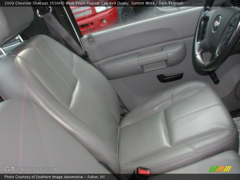 Summit White / Dark Titanium 2009 Chevrolet Silverado 3500HD Work Truck Regular Cab 4x4 Dually