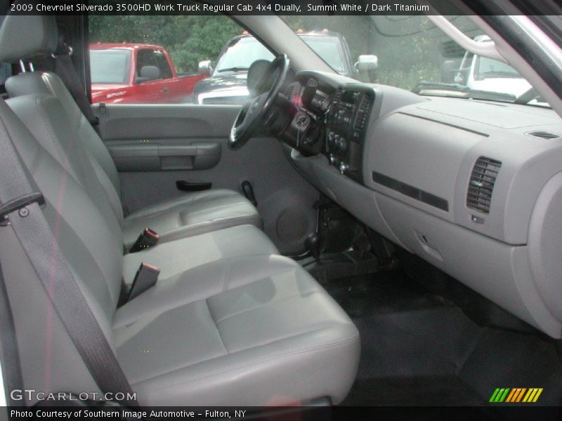 Summit White / Dark Titanium 2009 Chevrolet Silverado 3500HD Work Truck Regular Cab 4x4 Dually