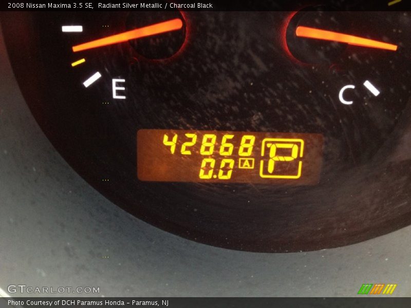 Radiant Silver Metallic / Charcoal Black 2008 Nissan Maxima 3.5 SE