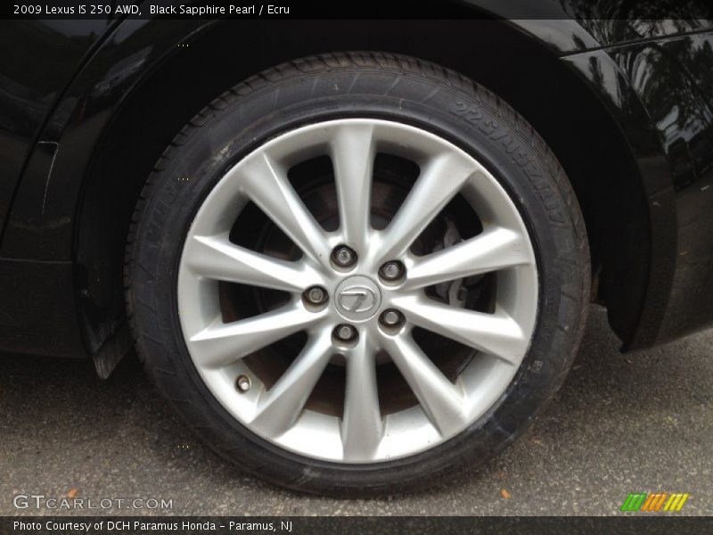 Black Sapphire Pearl / Ecru 2009 Lexus IS 250 AWD