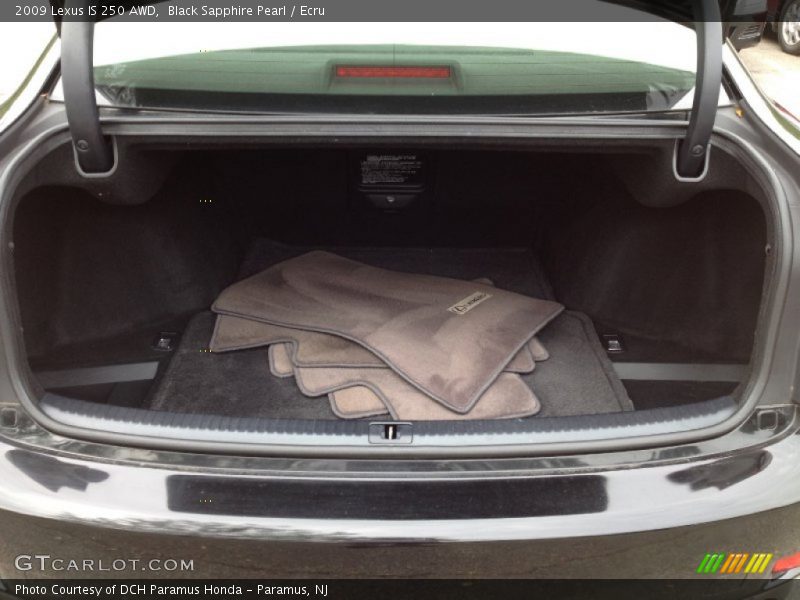 Black Sapphire Pearl / Ecru 2009 Lexus IS 250 AWD