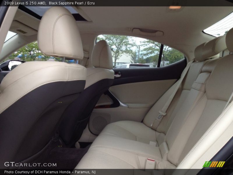 Black Sapphire Pearl / Ecru 2009 Lexus IS 250 AWD