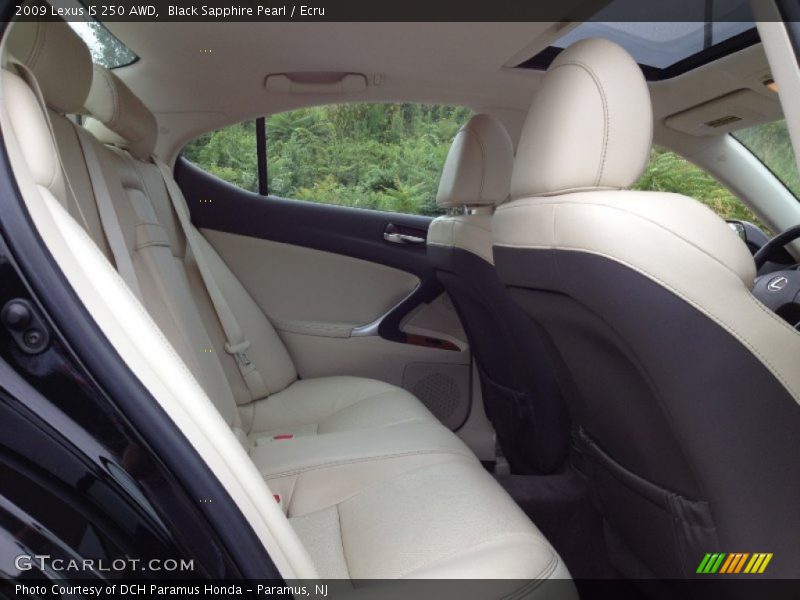 Black Sapphire Pearl / Ecru 2009 Lexus IS 250 AWD