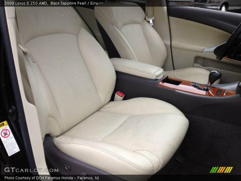 Black Sapphire Pearl / Ecru 2009 Lexus IS 250 AWD