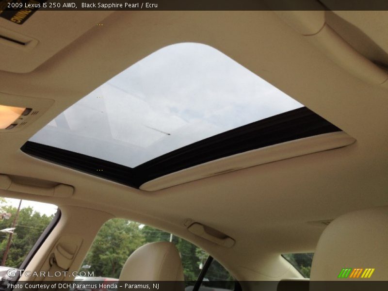 Black Sapphire Pearl / Ecru 2009 Lexus IS 250 AWD