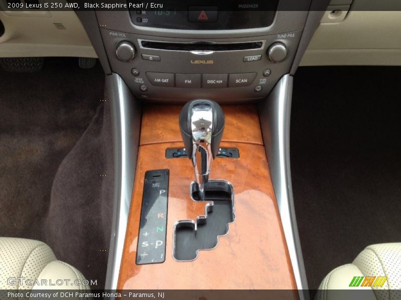 Black Sapphire Pearl / Ecru 2009 Lexus IS 250 AWD