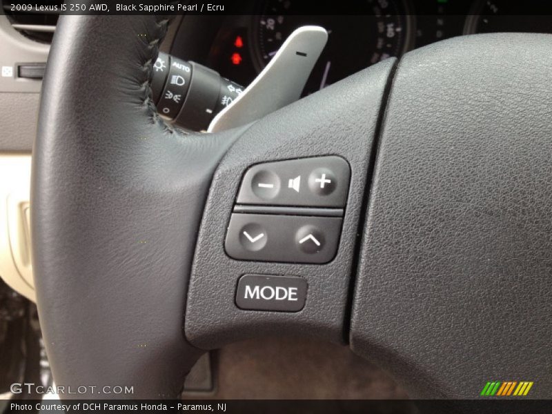 Black Sapphire Pearl / Ecru 2009 Lexus IS 250 AWD