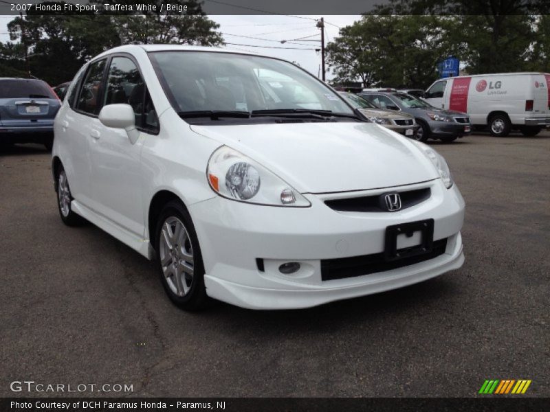 Taffeta White / Beige 2007 Honda Fit Sport