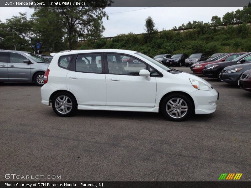 Taffeta White / Beige 2007 Honda Fit Sport