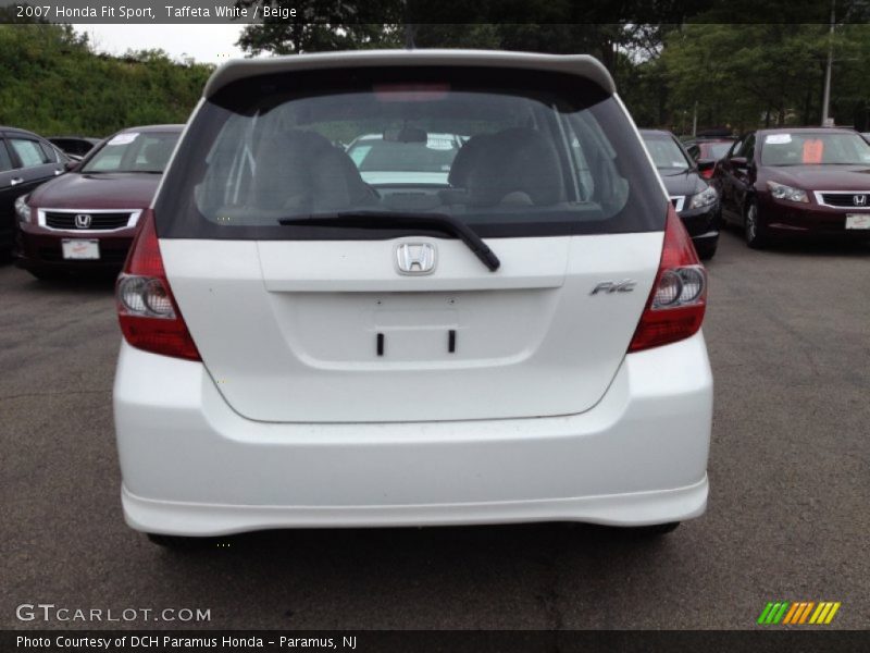 Taffeta White / Beige 2007 Honda Fit Sport