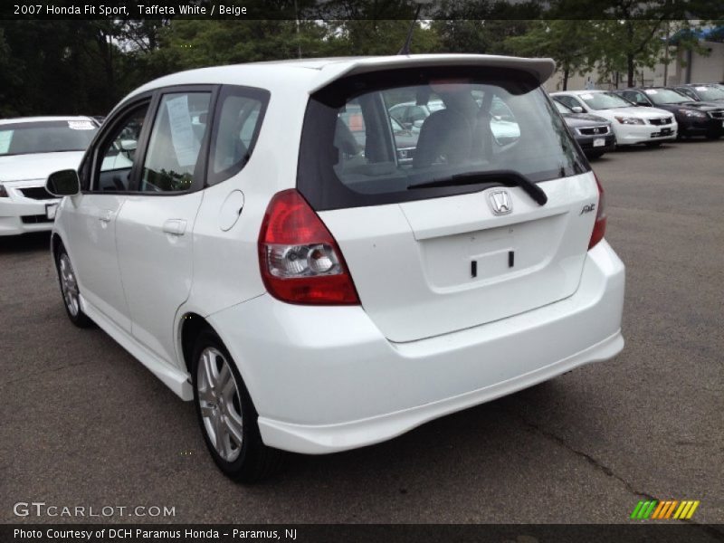 Taffeta White / Beige 2007 Honda Fit Sport