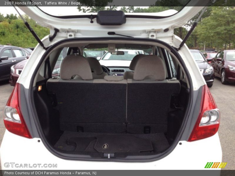 Taffeta White / Beige 2007 Honda Fit Sport