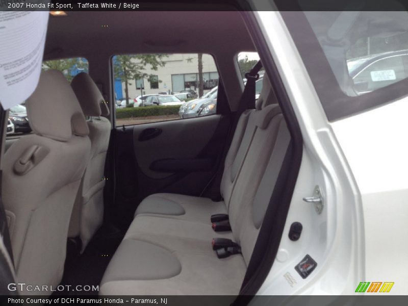 Taffeta White / Beige 2007 Honda Fit Sport