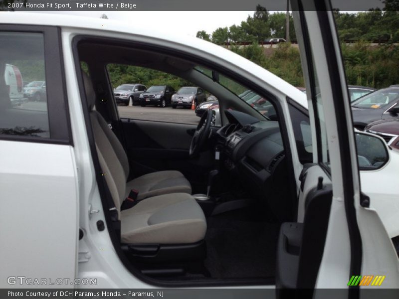 Taffeta White / Beige 2007 Honda Fit Sport