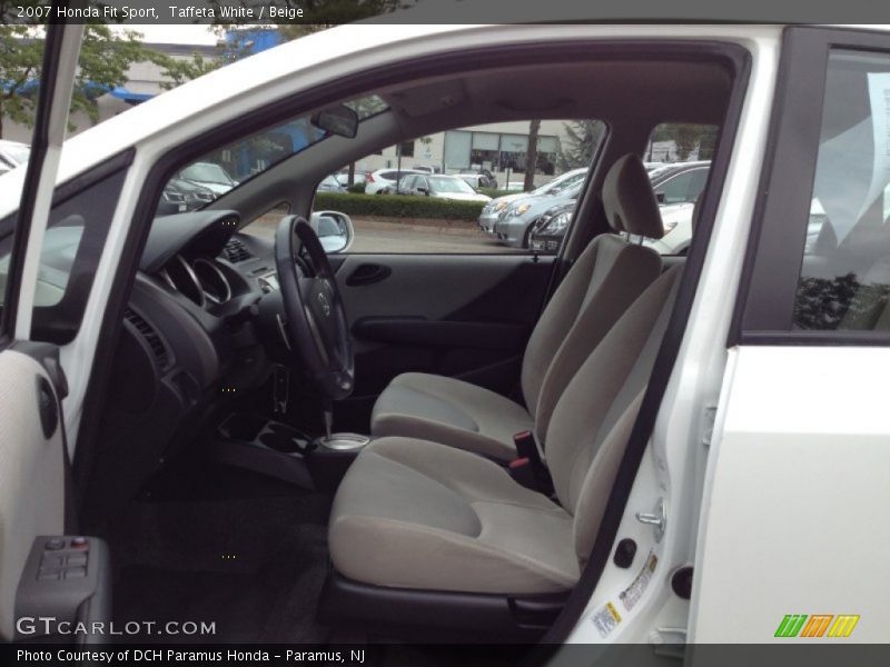 Taffeta White / Beige 2007 Honda Fit Sport