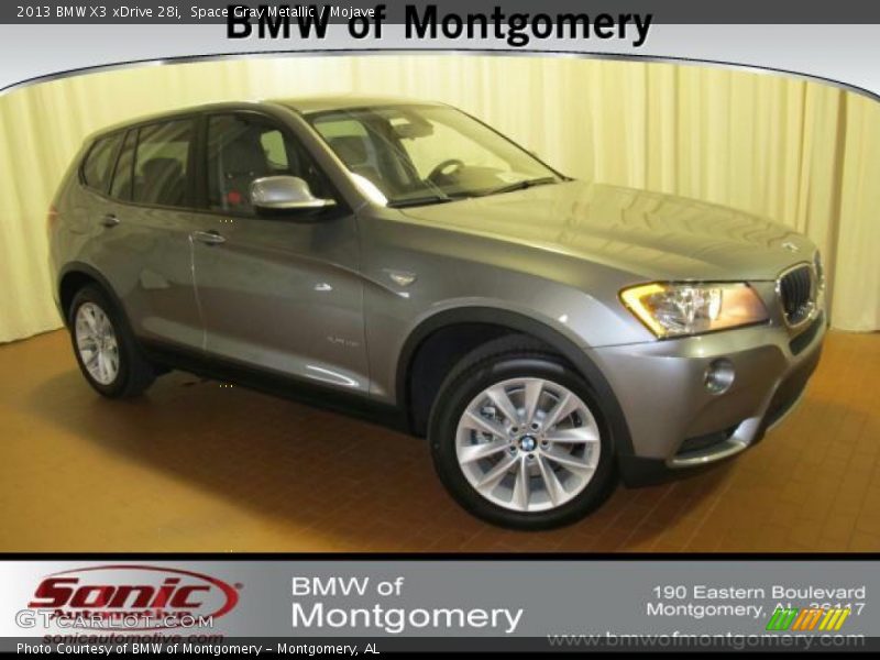 Space Gray Metallic / Mojave 2013 BMW X3 xDrive 28i