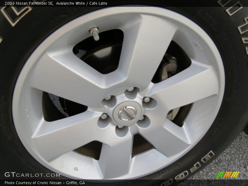 Avalanche White / Cafe Latte 2009 Nissan Pathfinder SE