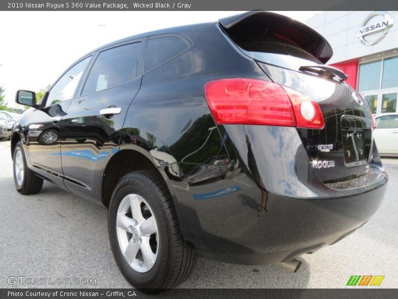 Wicked Black / Gray 2010 Nissan Rogue S 360 Value Package