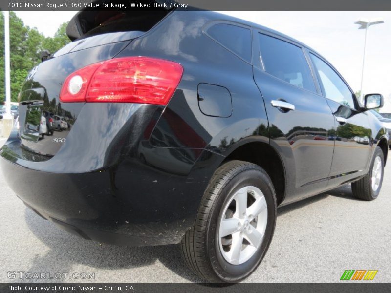 Wicked Black / Gray 2010 Nissan Rogue S 360 Value Package