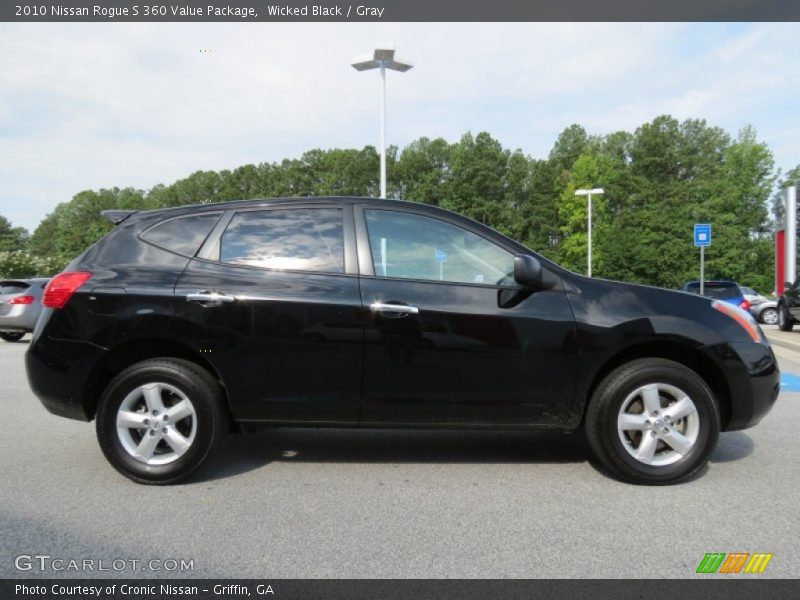 Wicked Black / Gray 2010 Nissan Rogue S 360 Value Package