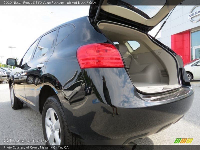 Wicked Black / Gray 2010 Nissan Rogue S 360 Value Package