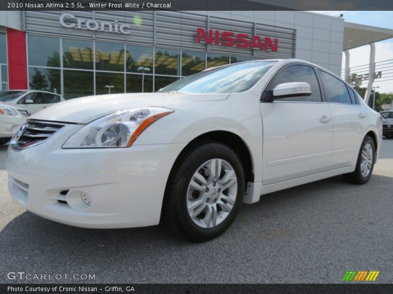 Winter Frost White / Charcoal 2010 Nissan Altima 2.5 SL