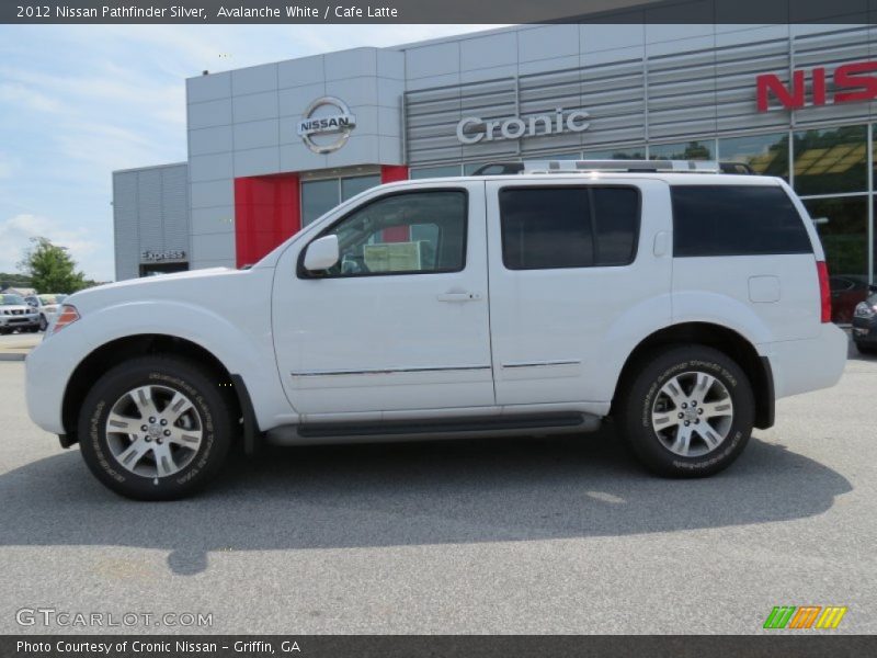 Avalanche White / Cafe Latte 2012 Nissan Pathfinder Silver
