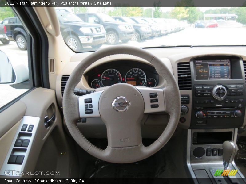Avalanche White / Cafe Latte 2012 Nissan Pathfinder Silver