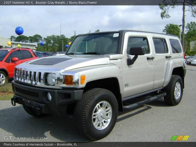 Boulder Gray Metallic / Ebony Black/Pewter 2007 Hummer H3 X