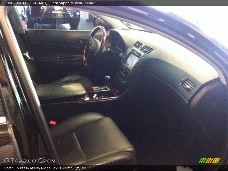 Black Sapphire Pearl / Black 2008 Lexus GS 350 AWD