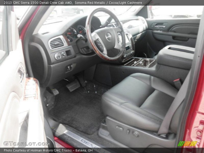 Sonoma Red Metallic / Cocoa/Light Cashmere 2013 GMC Sierra 1500 Denali Crew Cab AWD
