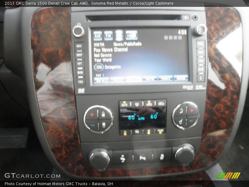 Sonoma Red Metallic / Cocoa/Light Cashmere 2013 GMC Sierra 1500 Denali Crew Cab AWD