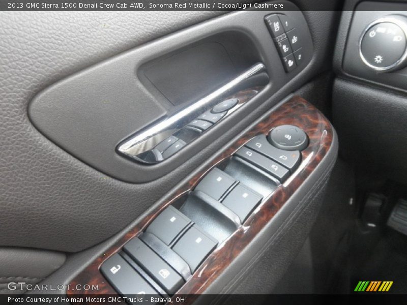 Sonoma Red Metallic / Cocoa/Light Cashmere 2013 GMC Sierra 1500 Denali Crew Cab AWD