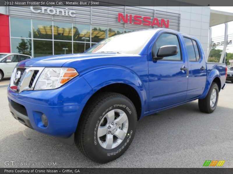 Metallic Blue / Steel 2012 Nissan Frontier SV Crew Cab