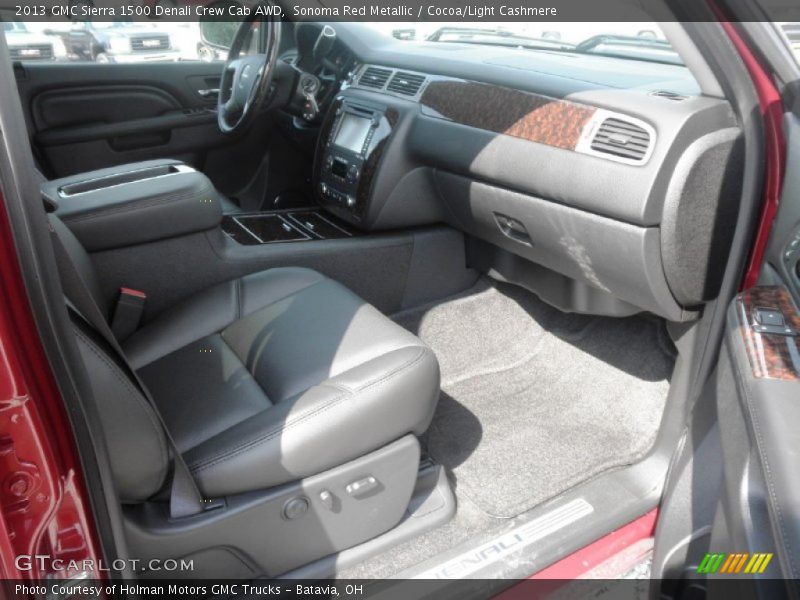 Sonoma Red Metallic / Cocoa/Light Cashmere 2013 GMC Sierra 1500 Denali Crew Cab AWD