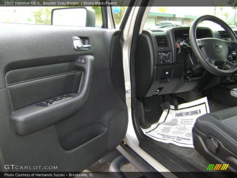 Boulder Gray Metallic / Ebony Black/Pewter 2007 Hummer H3 X