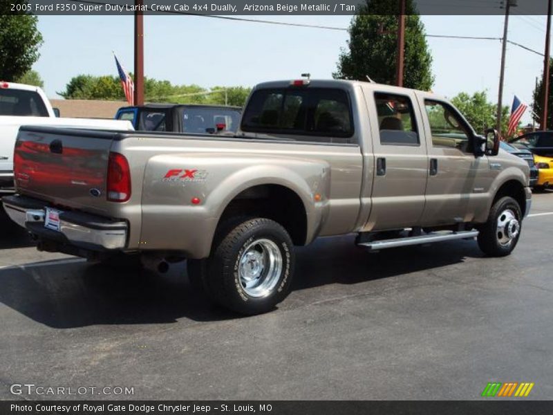 Arizona Beige Metallic / Tan 2005 Ford F350 Super Duty Lariat Crew Cab 4x4 Dually