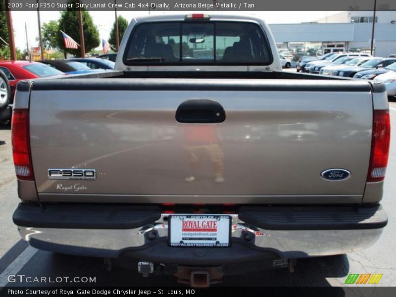 Arizona Beige Metallic / Tan 2005 Ford F350 Super Duty Lariat Crew Cab 4x4 Dually
