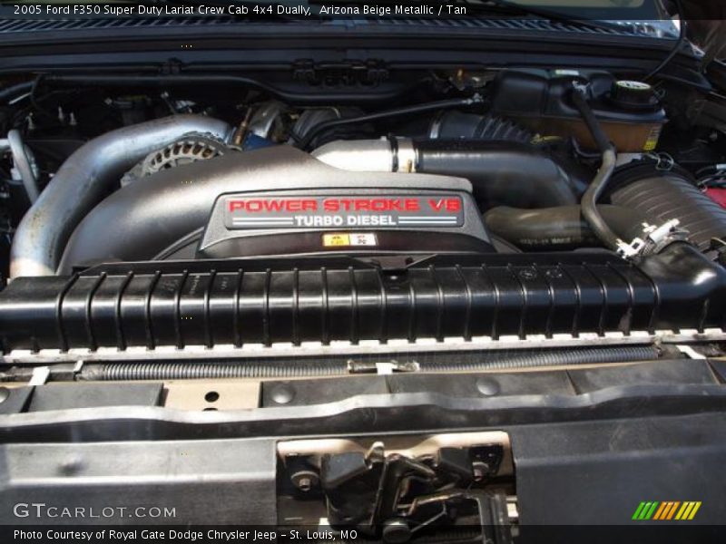 Arizona Beige Metallic / Tan 2005 Ford F350 Super Duty Lariat Crew Cab 4x4 Dually