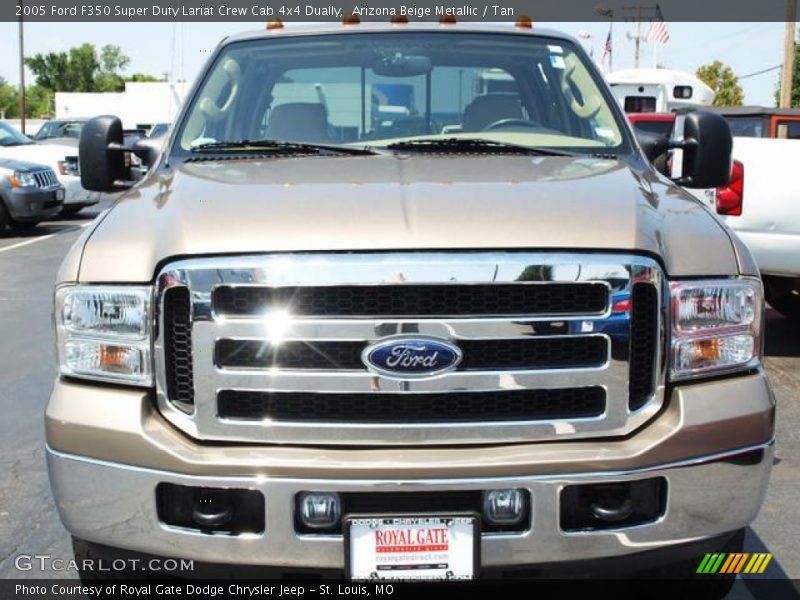 Arizona Beige Metallic / Tan 2005 Ford F350 Super Duty Lariat Crew Cab 4x4 Dually