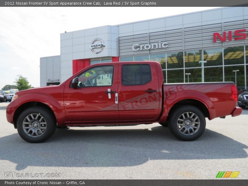 Lava Red / SV Sport Graphite 2012 Nissan Frontier SV Sport Appearance Crew Cab