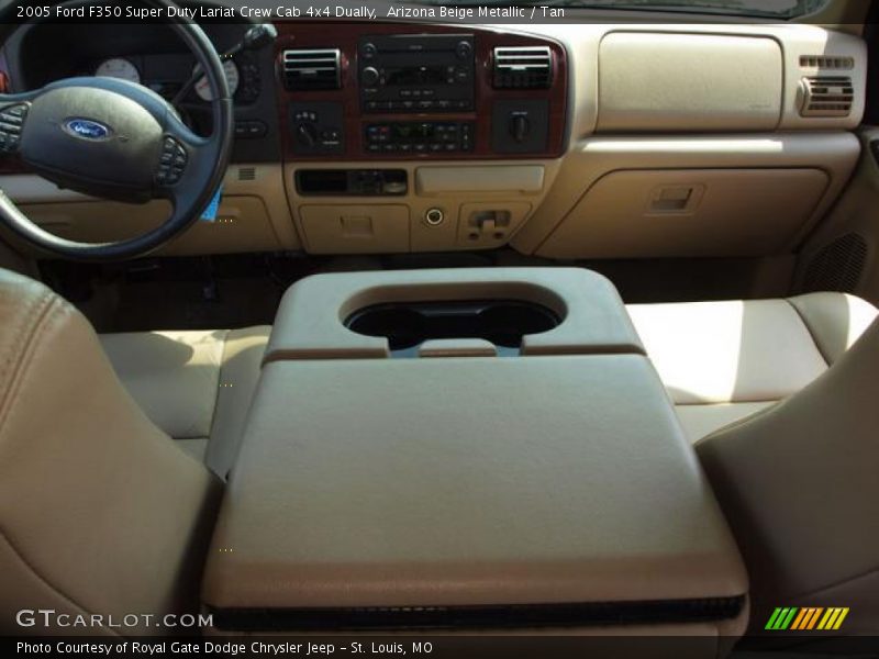 Arizona Beige Metallic / Tan 2005 Ford F350 Super Duty Lariat Crew Cab 4x4 Dually